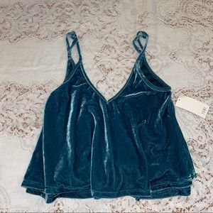 Tobi velvet flowy tank top